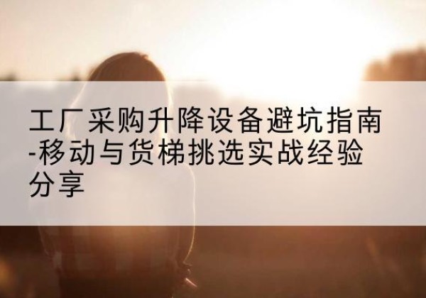 南漳移动式升降机怎么选-工厂采购升降设备避坑指南-移动与货梯挑选实战经验分享